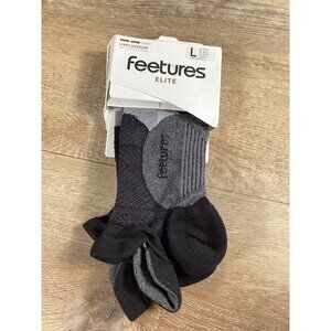 Feetures Elite no Blisters Light Cushion Black/Grey Large Socks outdoor Wear New